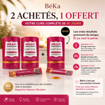 BéKa — Cure 3 Mois · Bâtonnets de Miel Shilajit & Safran (3 boîtes)